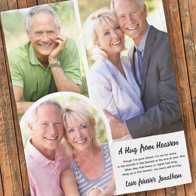 Eine Umarmung aus dem Heaven Gedicht Foto Trauer M Fleecedecke (Von Creator hochgeladen)