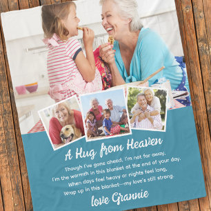 Eine Umarmung aus dem Himmel-Foto-Gedächtnis Fleecedecke