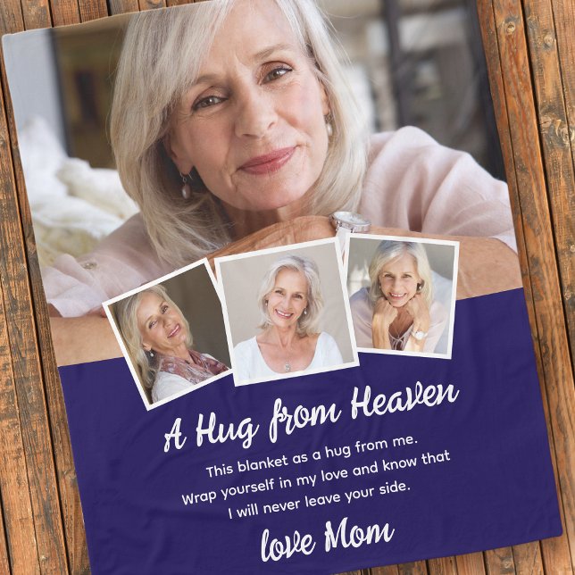 Eine Umarmung aus dem Himmel-Foto-Gedächtnis Fleecedecke (Von Creator hochgeladen)