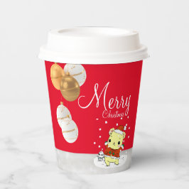 Eine Umarmung für Weihnachten Pappbecher