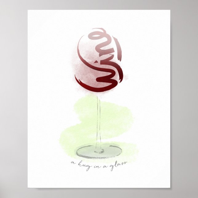 Eine Umarmung in einem Glas Poster (Vorne)