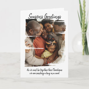 Eine Umarmung in einer Karte 2020 Weihnachten