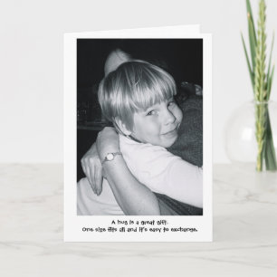 Eine Umarmung ist ein großes Geschenk Karte