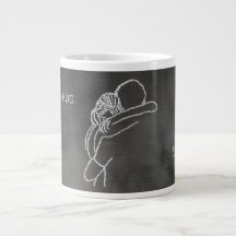 Eine Umarmung ist ein Zuhause - Riesige Kaffeetass