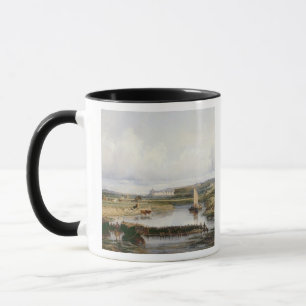 Eine umfangreiche Fluss-Landschaft mit Blick auf Tasse