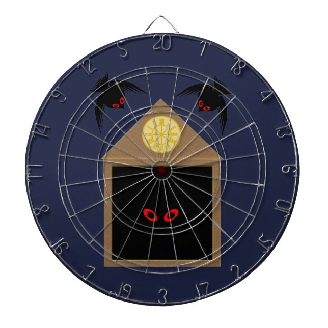 Eine Unfreundlichkeit von Ravens Halloween Dartscheibe (vorne)