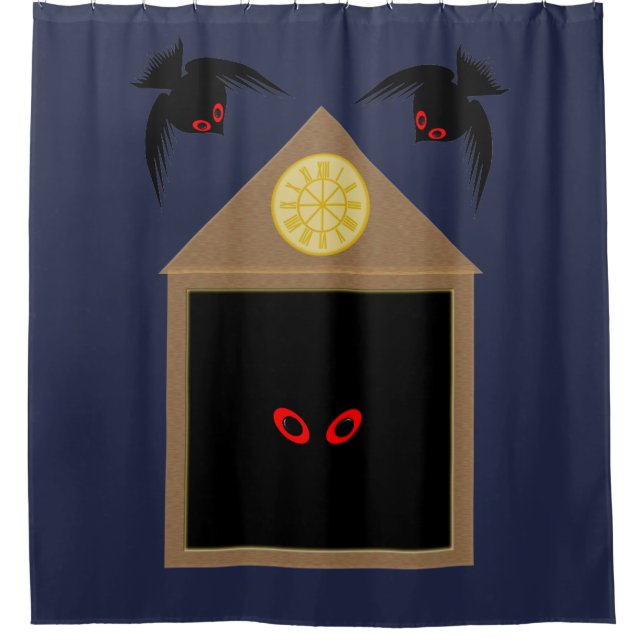 Eine Unfreundlichkeit von Ravens Halloween Duschvorhang (Vorderseite)