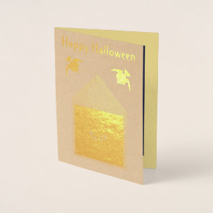 Eine Unfreundlichkeit von Ravens Halloween Folienkarte