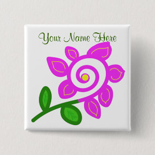 Eine ungerade Blume Button