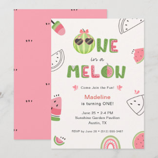 Eine unter vielen Wassermelonen-Babymädchen zum er Einladung
