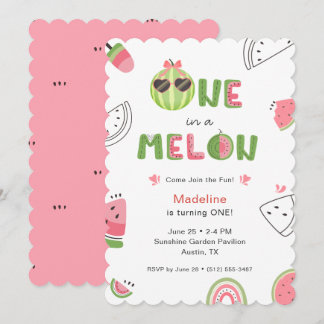 Eine unter vielen Wassermelonen Geburtstag für ein Einladung