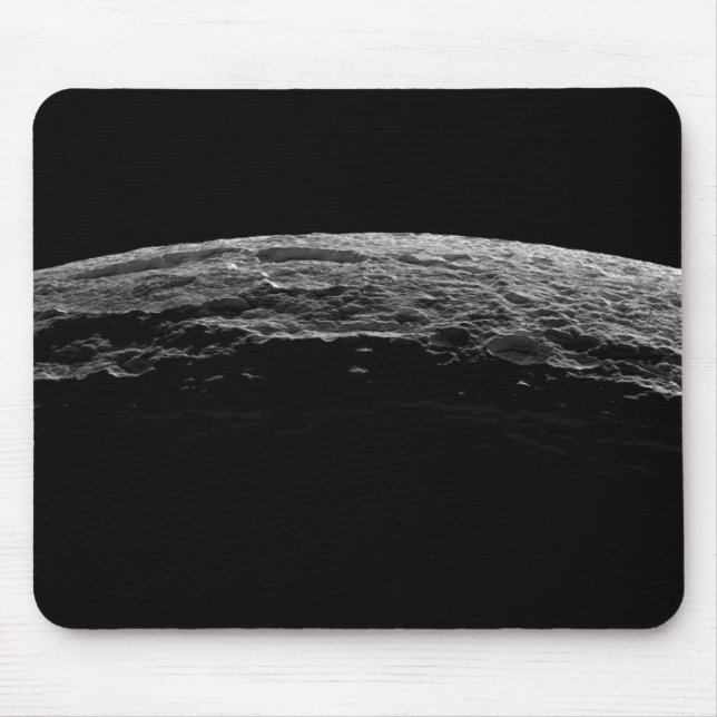 Eine unwirkliche Landschaft des Saturns Mond Mousepad (Vorne)