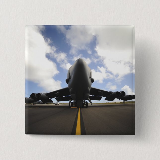 Eine US-Crew zur Aufrechterhaltung der Luftwaffe Button (Vorderseite)