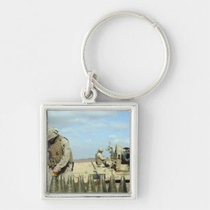 Eine US-Marine bereitet hewitternde Runden auf Feu Schlüsselanhänger