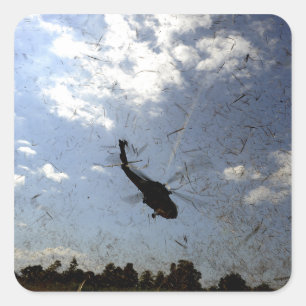 Eine US-Marine HH-60 Seahawk Quadratischer Aufkleber