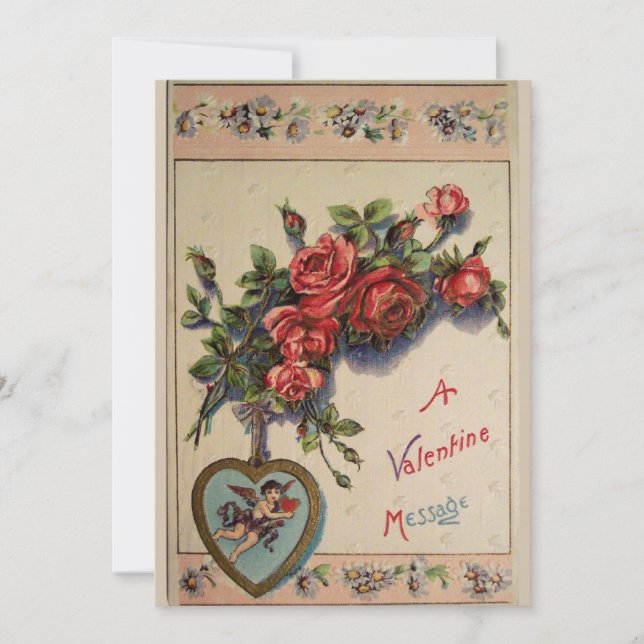 Eine Valentine-Message-Party Einladung (Vorderseite)