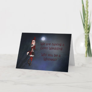 Eine Vampirkarte für eine Zeugenanfrage Einladung