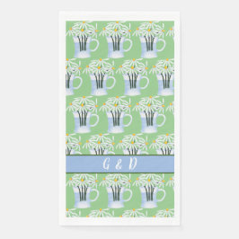 Eine Vase der Milchprodukte Serviette