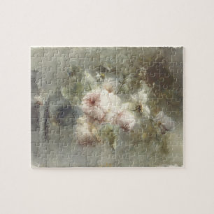Eine Vase mit Rose von Margaretha Roosenboom (1853 Puzzle