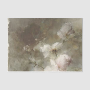 Eine Vase mit Rose von Margaretha Roosenboom Seidenpapier