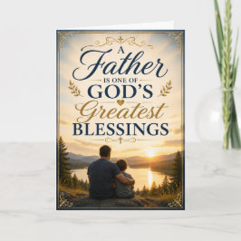 Eine Vater ist eine der größten Segnungen Gottes K Karte