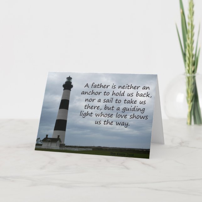 Eine Väter-Liebe zeigt uns den Weg Karte (Vorderseite)