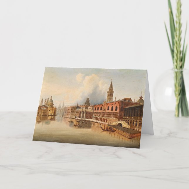 Eine Venezianische Szene | Johann Wilhelm Jankowsk Karte (Vorderseite)