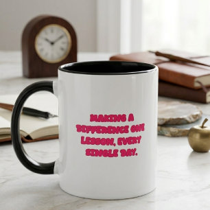 Eine Veränderung bewirken, eine Lektion jeden Tag, Tasse