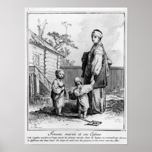 Eine Verheiratete jüdische Frau und ihre Kinder Poster (Vorne)