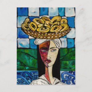 Eine Verkaufsstelle für Chipas Postkarte