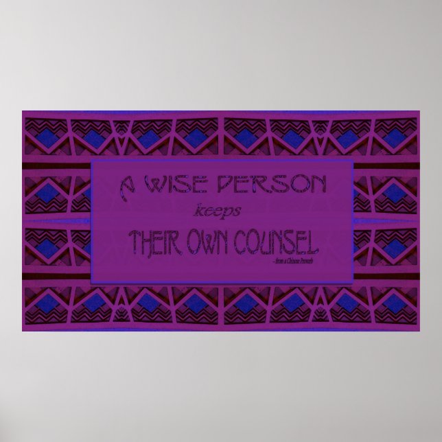 Eine vernünftige Person Behalte ihren eigenen Rech Poster (Vorne)