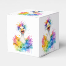 Eine verrückte Gans Regenbogen-Baby-Party