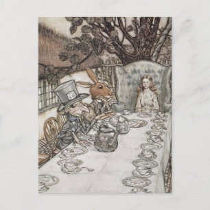 Eine verrückte Teeparty Arthur Rackham , 1907 Postkarte