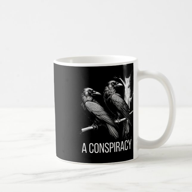 Eine Verschwörung der roten gotischen, raven dunkl Kaffeetasse (Rechts)