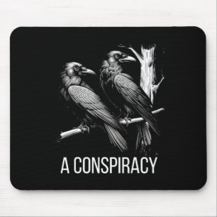 Eine Verschwörung der roten gotischen, raven dunkl Mousepad