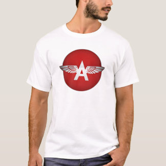 Eine Version des roten Zirkels mit Benzin T-Shirt