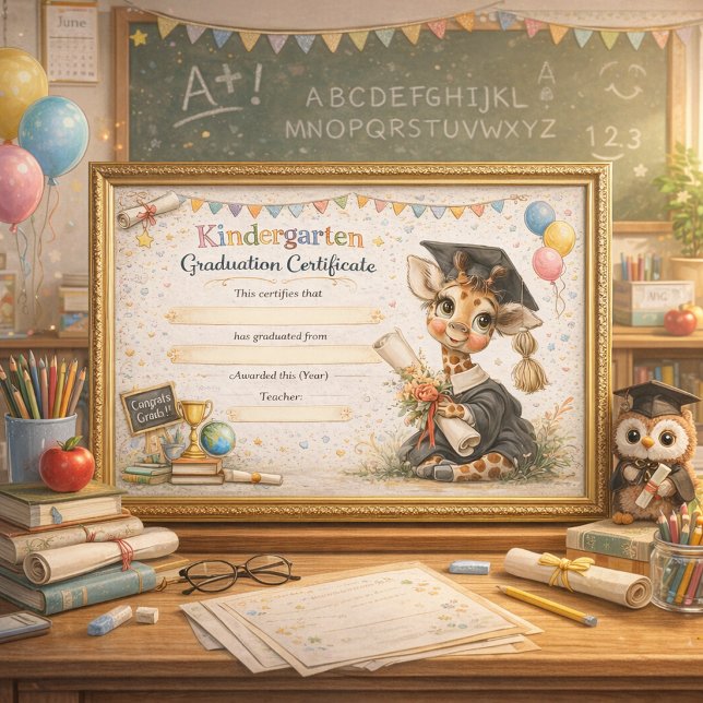 Eine verspielte Giraffe, die frühe Erfolge ehrt (Von Creator hochgeladen)