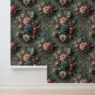 Eine verworrene Wut - gotisches Blumendesign Tapete