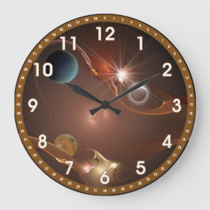 Eine Verzerrung in der Zeit Große Wanduhr