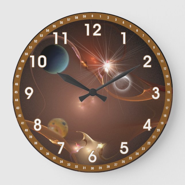 Eine Verzerrung in der Zeit Große Wanduhr (Vorderseite)