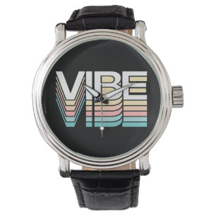 Eine Vibe Shift Retro Mood Typografie Armbanduhr