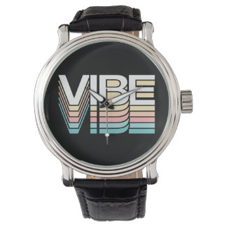 Eine Vibe Shift Retro Mood Typografie Armbanduhr