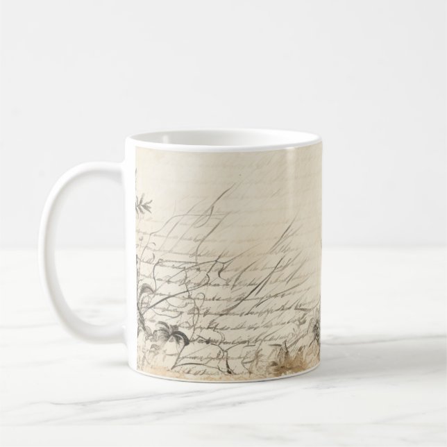 Eine viktorianische Kaffeetasse (Links)