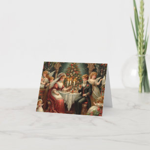 Eine Viktorianische Weihnachtskarte Feiertagskarte