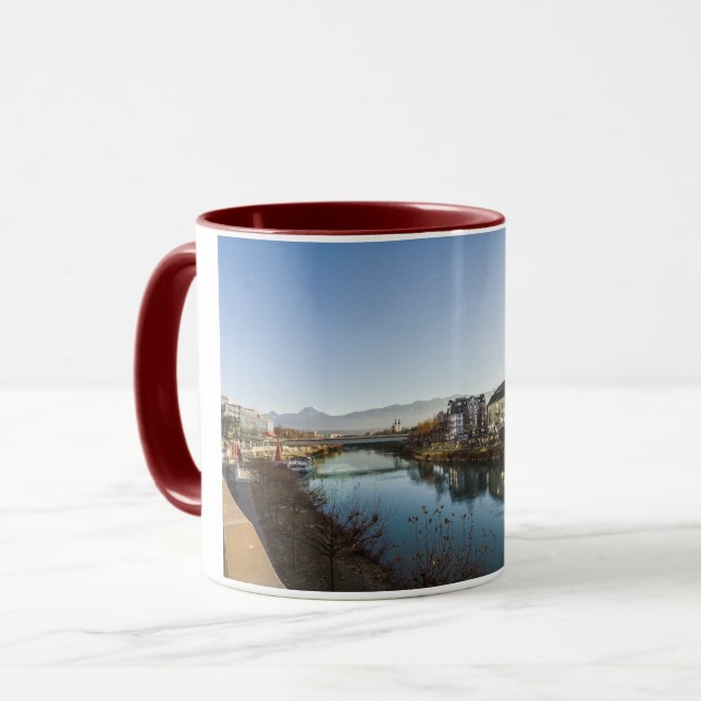 Eine Villacher Winterlandschaft Tasse (Vorderseite Links)