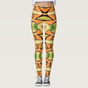 Eine Vintage, farbenfrohe "Ratti_Creative_Arts" Leggings
