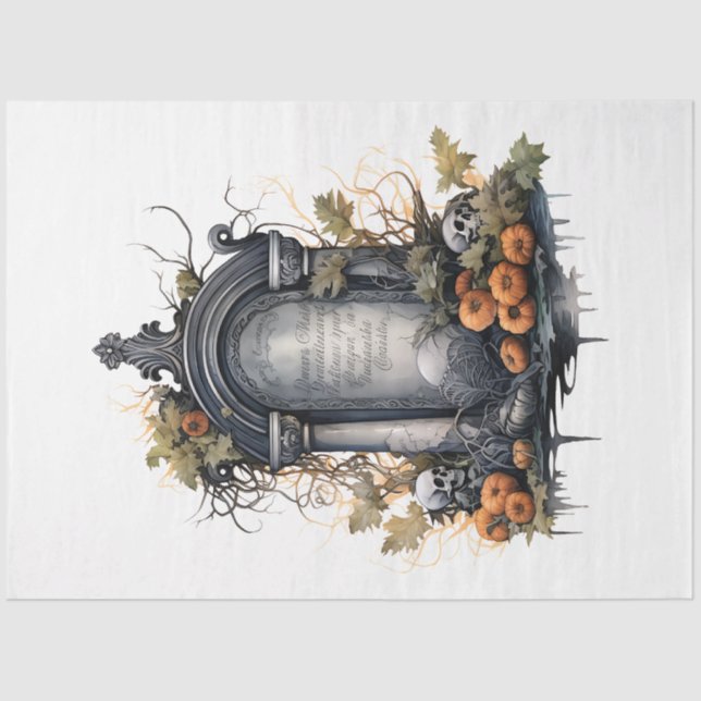 Eine Vintage Halloween-Design-Kollektion 12 Seidenpapier (Vorderseite)