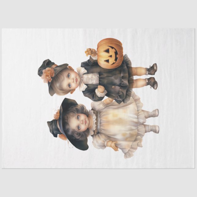 Eine Vintage Halloween-Designkollektion 32 Seidenpapier (Vorderseite)