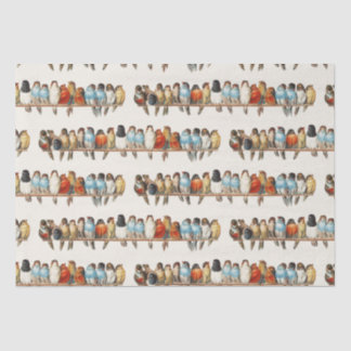 Eine Vintage Illustration über Vögel, 1880 Seidenpapier