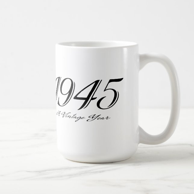 Eine Vintage JahrTasse 1945 Kaffeetasse (Rechts)